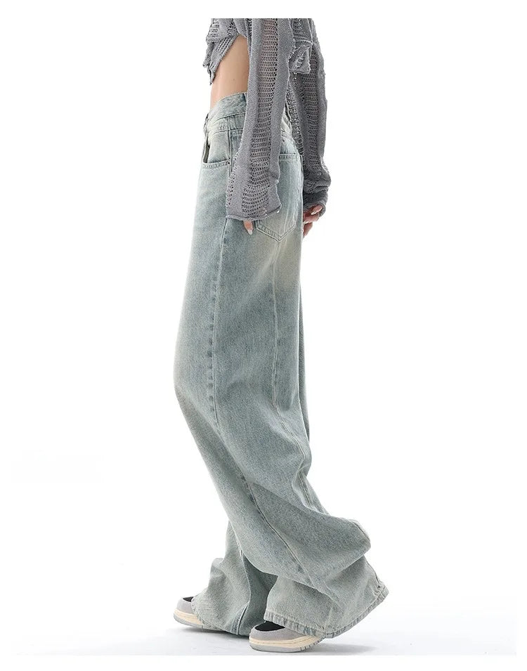 Vintage Wash Baggy Denim