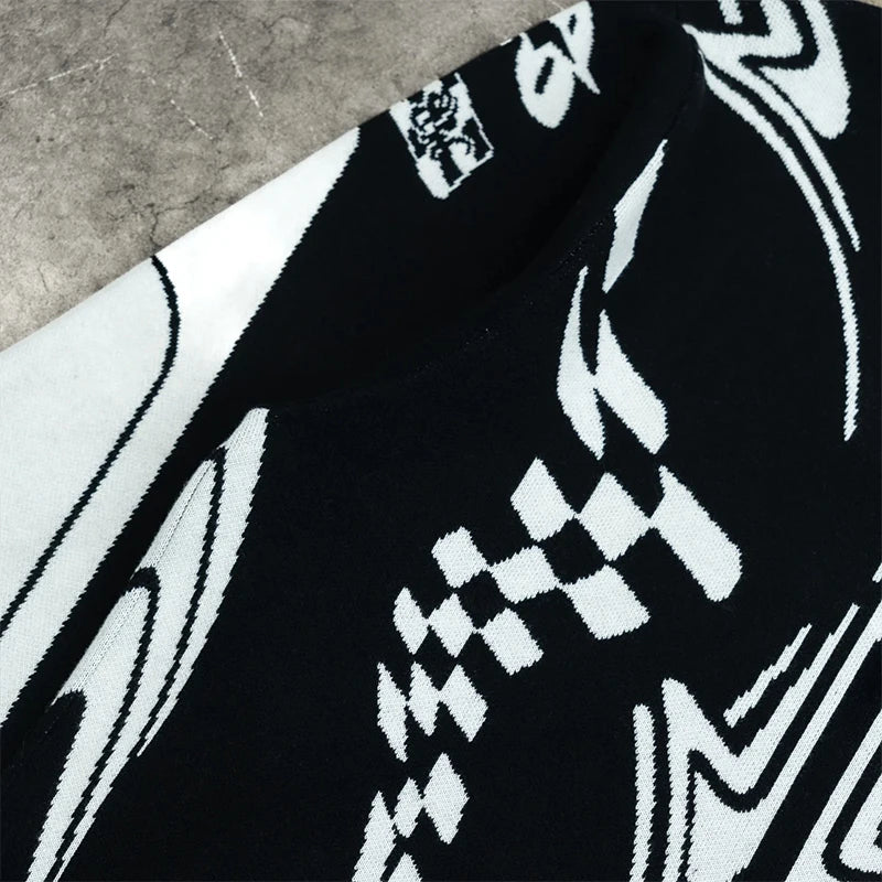 Oversized Knit Goth Sweater