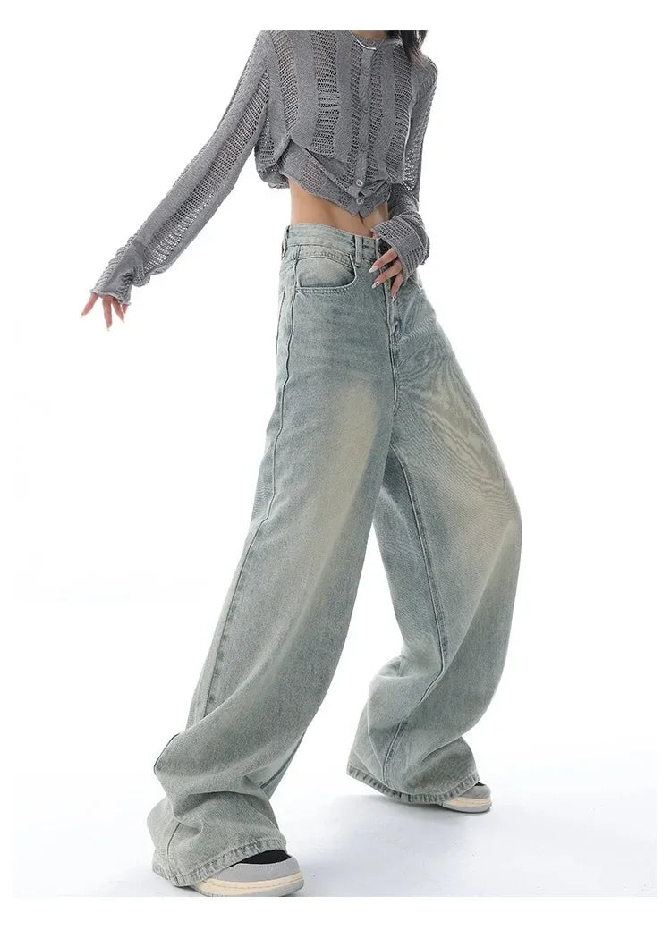 Vintage Wash Baggy Denim