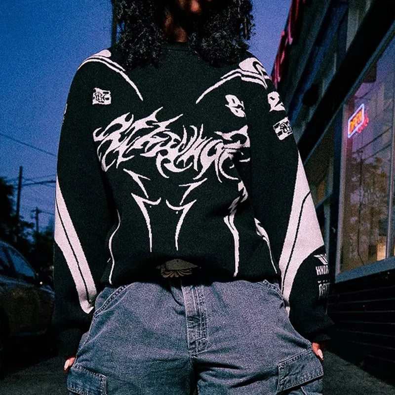 Oversized Knit Goth Sweater