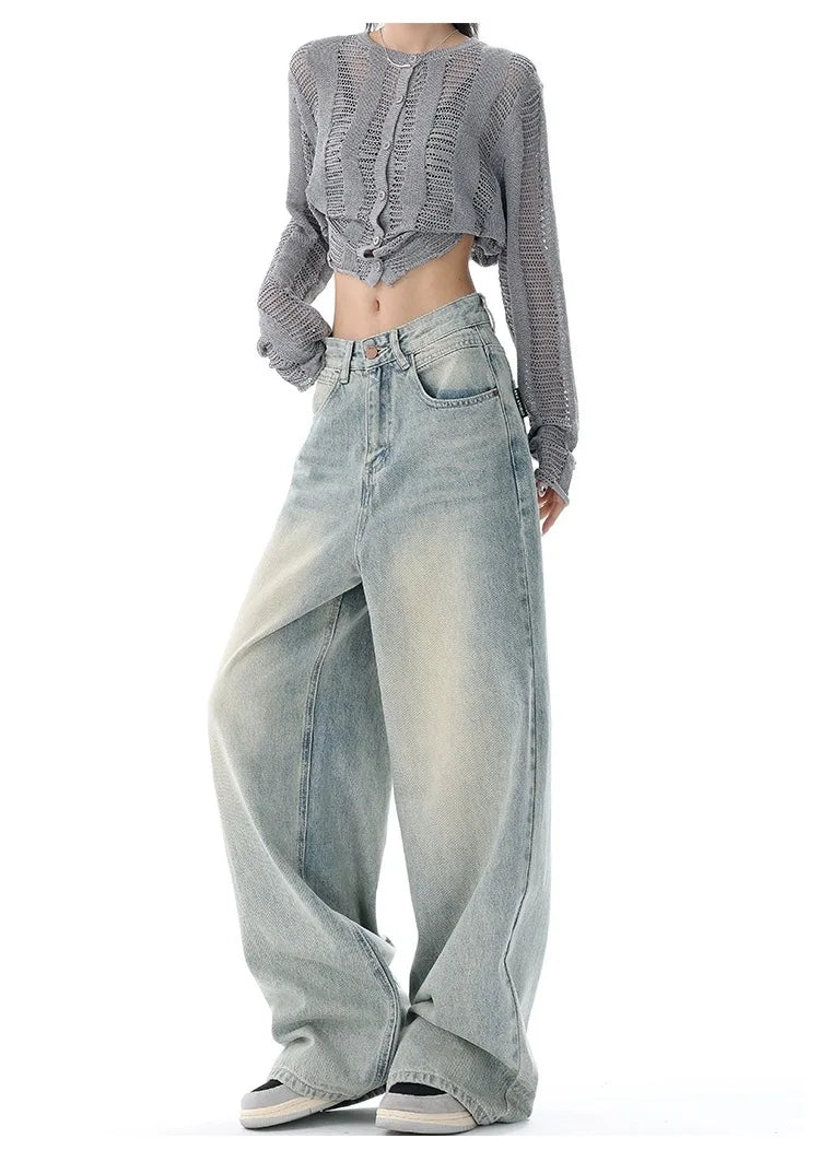 Vintage Wash Baggy Denim